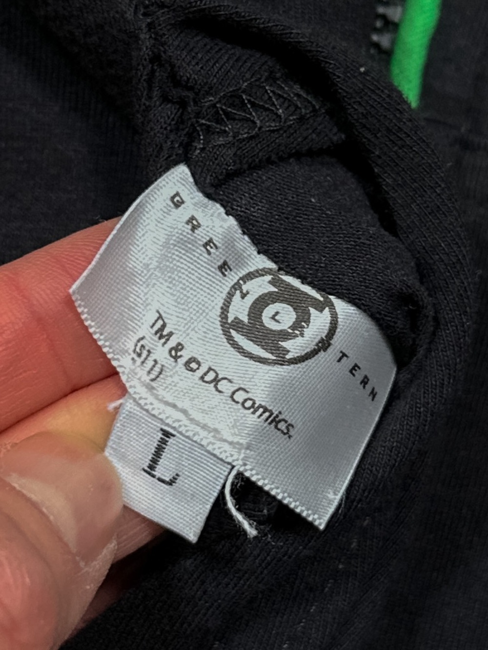 Green Lantern 2011 Movie Reversible All Over Ryan Reynolds Zip Hoodie Mens L - Picture 8 of 9